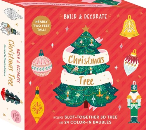 Build & Decorate: Christmas Tree: Includes slot together 3d tree & 24 colour-in baubles