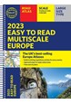 2023 Philip's Easy to Read Multiscale Road Atlas Europe (A4 with spiral)