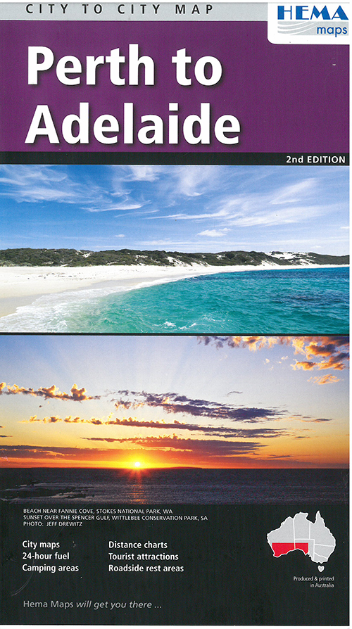 Perth to Adelaide, Hema City to City Map