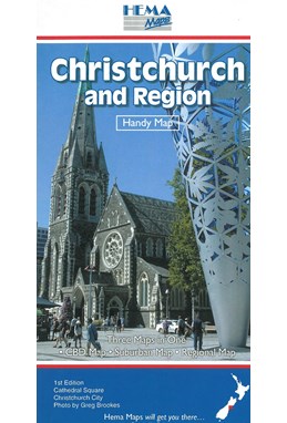 Christchurch and Region*, Handy Map 1:350 000/1:100 000/1:15 000