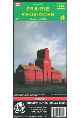 Prairie Provinces Travel Map 1:1,5 mill.