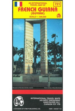 French Guiana Travel Ref. Map 1:500 000