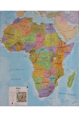 Africa (plano, papir, politisk)
