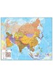 Asia political wall map paper