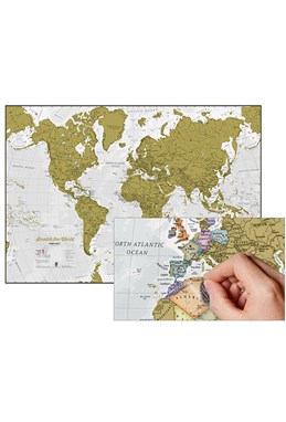 Scratch the World flat map