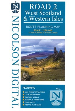 West Scotland & the Western Isles Route Planning Map