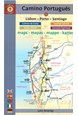 Camino Portugues: Lisbon - Porto - Santiago : Camino Central, Camino de la Costa, Espiritual Maps (12th ed. 2023)
