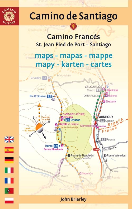 Camino de Santiago Maps: St. Jean Pied de Port - Santiago de Compostela (15th ed. Oct. 23)
