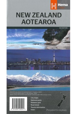 New Zealand Aotearoa Country Map (6th ed. 2016)
