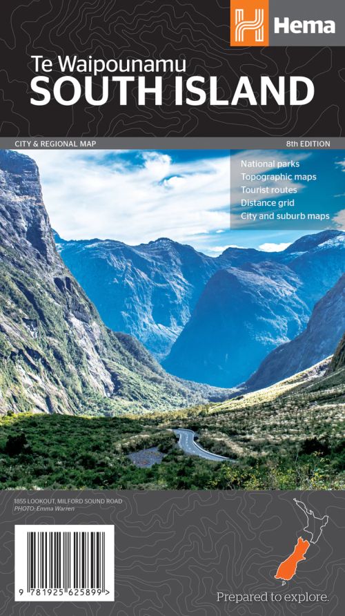 New Zealand: South Island Map