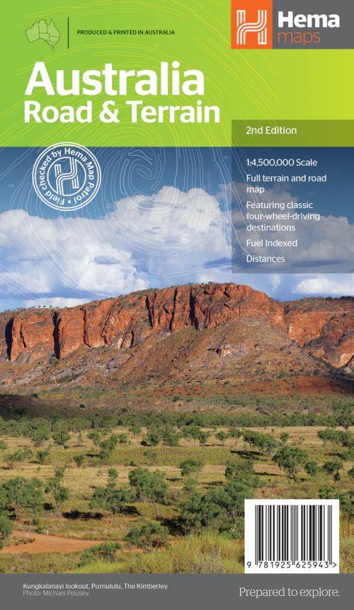 Australia Road & Terrain, Hema Maps (2nd ed.)