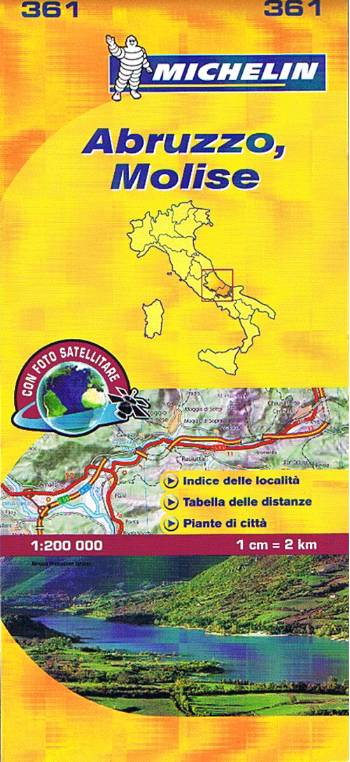 Italy blad 361: Abruzzo & Molize 1:200.000*