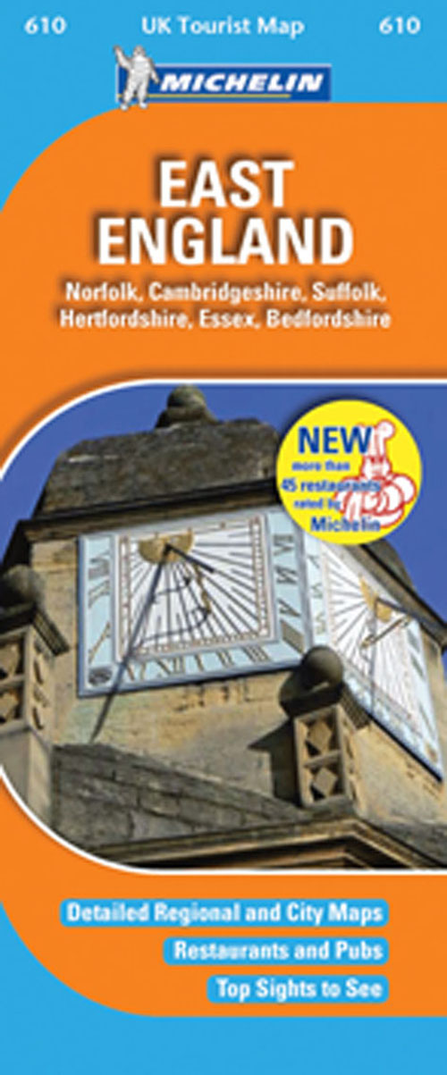 UK Tourist Map blad 610: East England 1:400.000