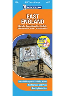 UK Tourist Map blad 610: East England 1:400.000