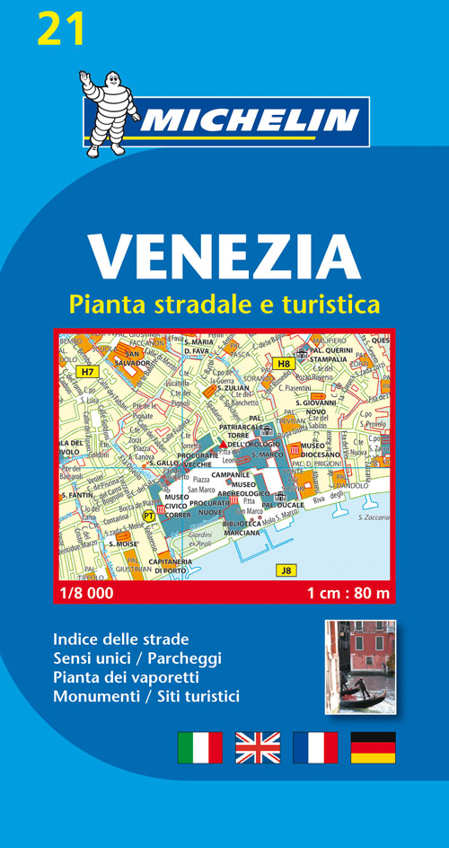 Venice - Venezia, Michelin 21 1:8.000