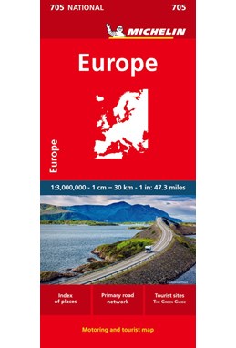 Europe, Michelin National Map 705