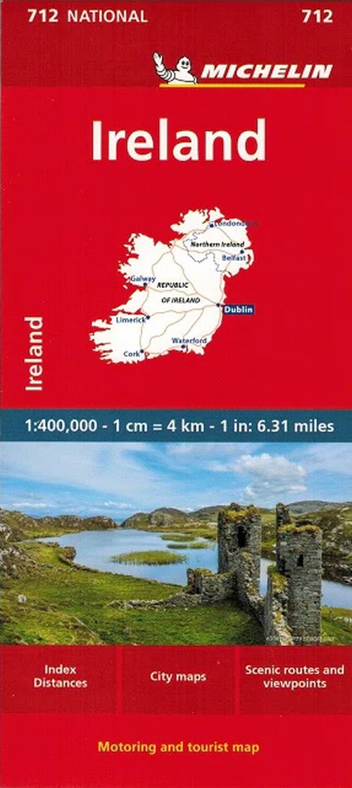 Ireland, Michelin National Map 712