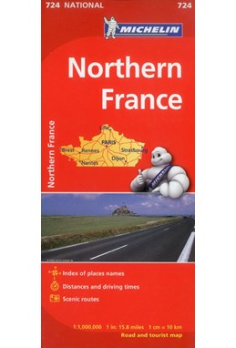 Northern France, Michelin National Map 724