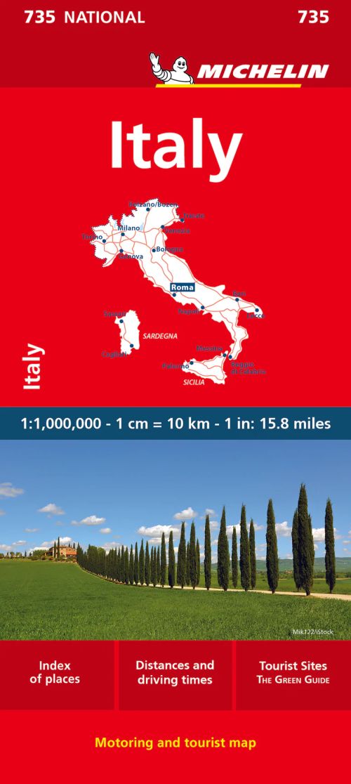 Italy, Michelin National Map 735