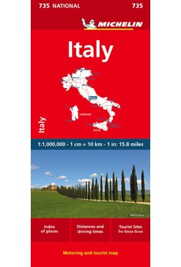 Italy, Michelin National Map 735