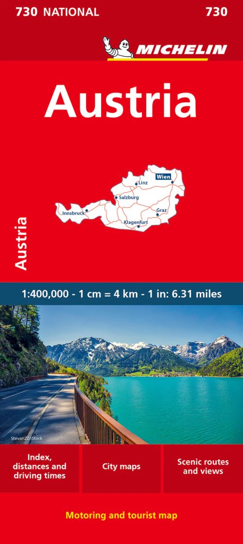 Austria, Michelin National Map 730