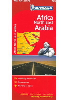 Michelin Africa blad 745: Africa North East & Arabia