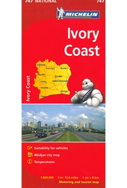 Michelin Africa blad 747: Ivory Coast