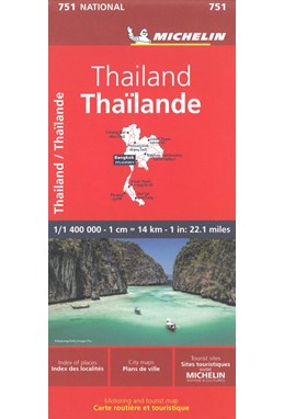 Thailand, Michelin National Map 751