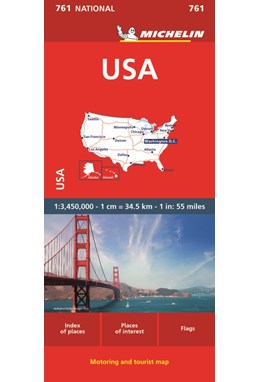 USA, Michelin National Map 761