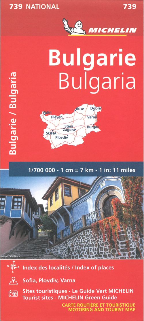 Bulgaria, Michelin National Map 739