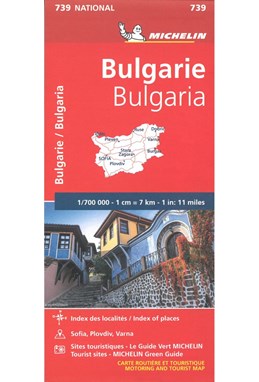Bulgaria, Michelin National Map 739