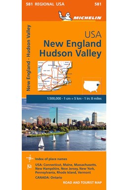 Michelin USA blad 581: New England, Hudson Valley