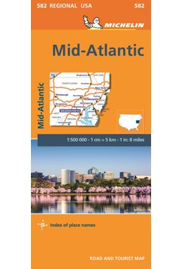 Michelin USA blad 582: Mid Atlantic, Allegheny Highlands