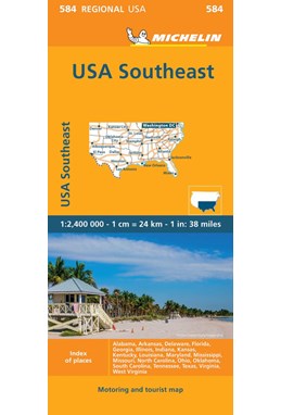 Michelin USA blad 584: Southeastern USA
