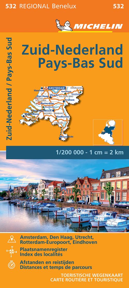Michelin Benelux Blad 532: Holland, South