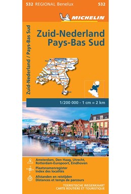 Michelin Benelux Blad 532: Holland, South