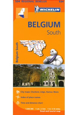 Michelin Benelux Blad 534: Belgium South, Ardenne 1:200 000