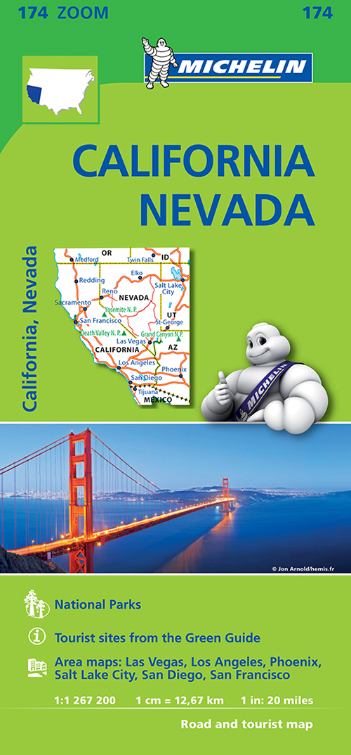 Michelin USA Zoom 174: California - Nevada