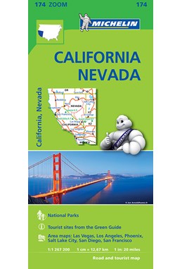Michelin USA Zoom 174: California - Nevada