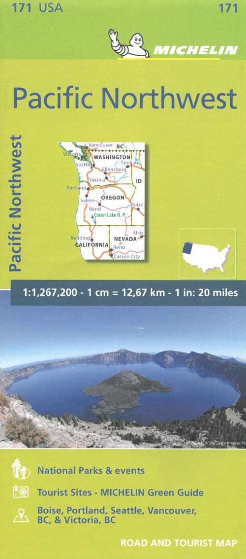 Michelin USA Zoom 171: Pacific Northwest : Washington, Oregon