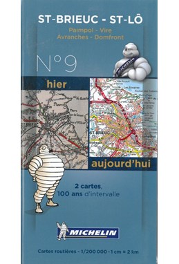 Michelin France Centenary Map 09: Saint Brieuc - Saint-Lô : Paimpol - Vire, Avranches - Domfront