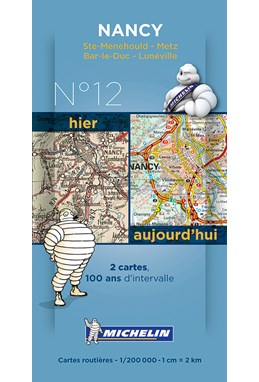 Michelin France Centenary Map 12: Nancy : Ste-Menehould - Metz, Bar-le-Duc - Lunéville