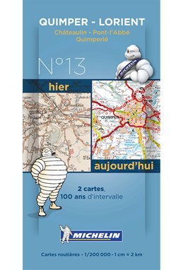 Michelin France Centenary Map 13: Quimper - Lorient : Châteaulin - Pont-l'Abbe - Quimperle