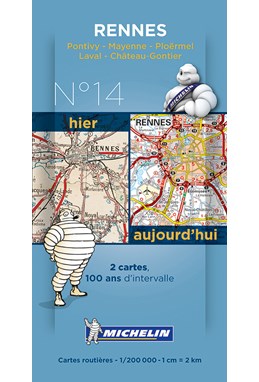 Michelin France Centenary Map 14: Rennes : Pontivy - Mayenne - Ploërmel, Laval - Château-Gontier