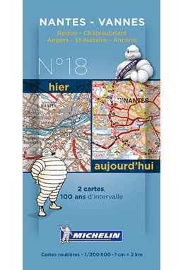 Michelin France Centenary Map 18: Nantes - Vannes : Redon - Chateaubriant, Angers - St-Nazaire - Ancenis