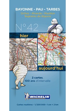 Michelin France Centenary Map 42: Bayonne - Pau - Tarbes : Orthez - Mirande - Mauleon, Bagnerez-de-Bigorre