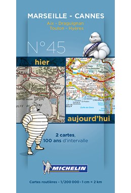 Michelin France Centenary Map 45: Marseille - Cannes : Aix - Draguignan, Toulon - Hyeres