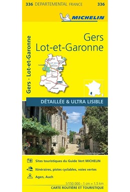 France blad 336: Gers, Lot et Garonne 1:150.000
