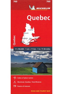 Quebec, Michelin National Map 760