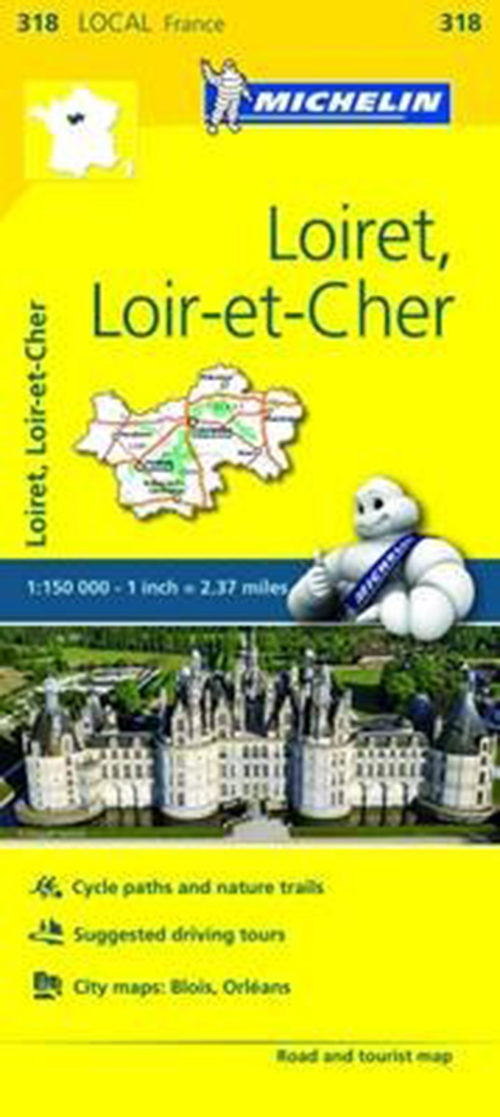 France blad 318: Loiret, Loir et Cher 1:150.000*